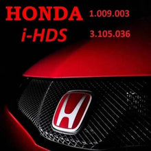 Carica l'immagine nel visualizzatore di Gallery, Honda HDS and i-HDS software package cover image with Honda emblem.