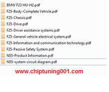 Carica l'immagine nel visualizzatore di Gallery, BMW package file list including PDFs on vehicle systems and technical information from chiptuning001.com.