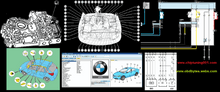 將圖片載入圖庫檢視器 Automotive files with service manuals, software interfaces, wiring diagrams, and repair data illustrations.
