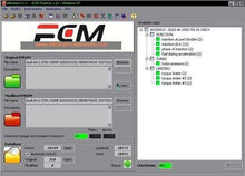 Carica l'immagine nel visualizzatore di Gallery, ECU tuning software interface showing maps for Audi A6, featuring original and modified EPROM data files.