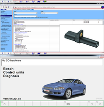 Carica l'immagine nel visualizzatore di Gallery, Automotive files software, Bosch control units, and diagnostics screen interface.