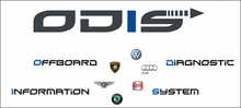 Carica l'immagine nel visualizzatore di Gallery, VAG cars diagnostic software package with ODIS system logos for Volkswagen, Audi, and others.
