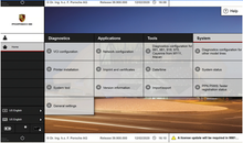 Carica l'immagine nel visualizzatore di Gallery, Porsche Piwis 3 V40.00 diagnostic software interface screen.
