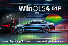 Carica l'immagine nel visualizzatore di Gallery, Automotive PRO GIGA package with WinOLS 4.51P software, featuring a high-performance car and digital interface.