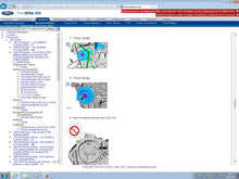 Carica l'immagine nel visualizzatore di Gallery, Ford tuning software screenshot on FordEtis IDS interface showing torque specifications and special service tool instructions.