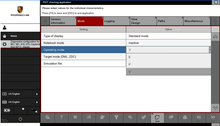Carica l'immagine nel visualizzatore di Gallery, Porsch Piwis 3 diagnostic software interface with operating mode options.