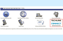 Carica l'immagine nel visualizzatore di Gallery, MB X entry Ford-Mazda IDS software interface with TechlineConnect and GM MDI-MDI2 setup.