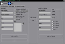Carica l'immagine nel visualizzatore di Gallery, VAG cars diagnostic software interface showing ECU and immobilizer options.