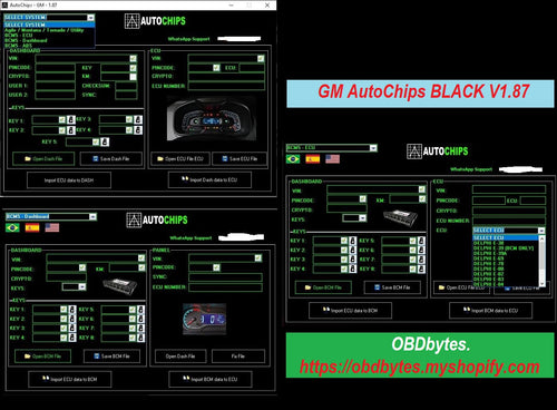 GM AutoChips BLACK V1.87 - OBDbytes for Car Chip Tuning