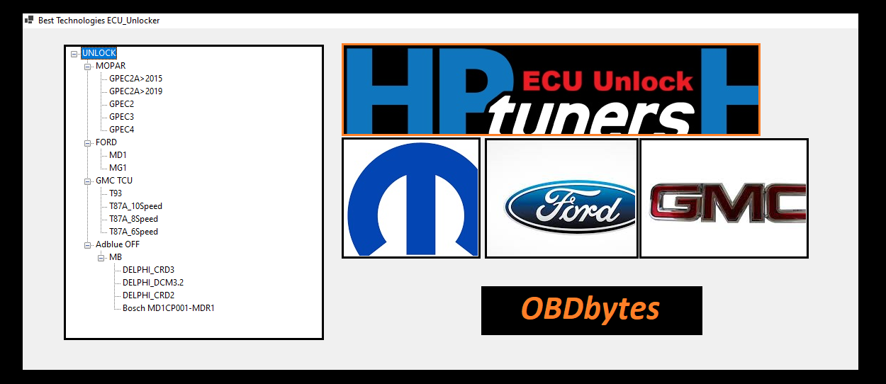 MOPAR_FCA_GM_FORD ECU Unlocker Software