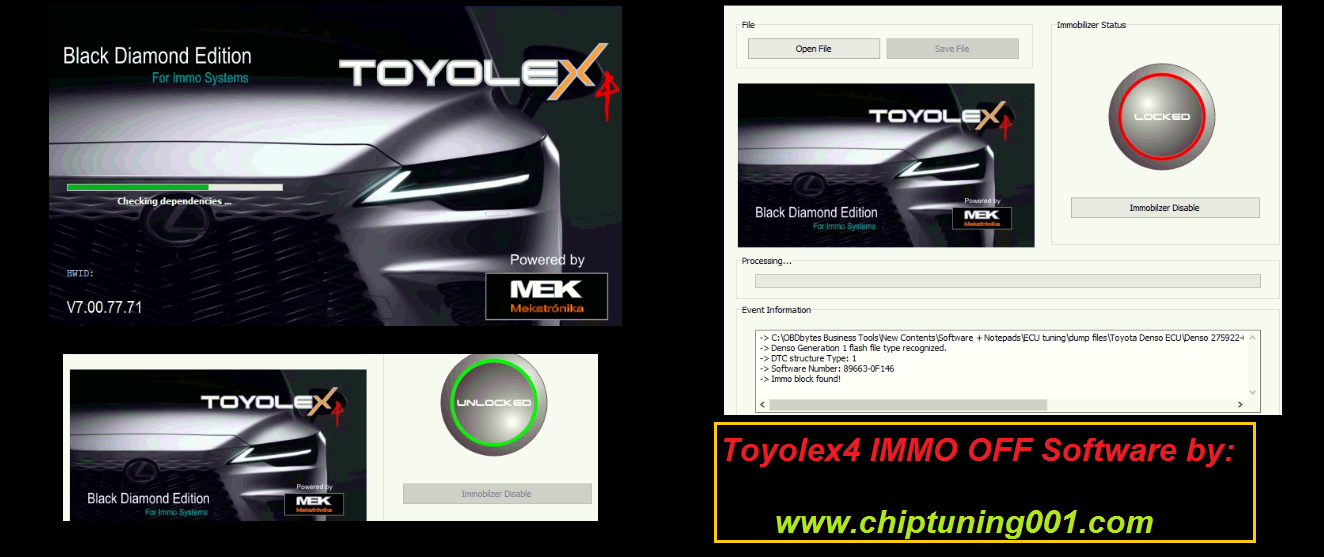 Toyolex4 BDE IMMO OFF 2024 for toyota/lexus immo off