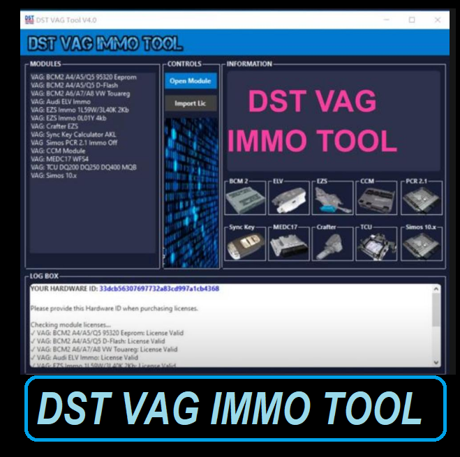 VAG DST IMMO TOOL - OBDbytes for Car Chip Tuning