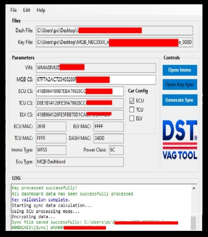 VAG MQB Immo Manager Tool