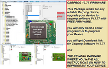 Загрузить изображение в средство просмотра галереи, Upgrade any carprog Device to run with carprog software 13.77 remove Firmware (Full Rework Package)
