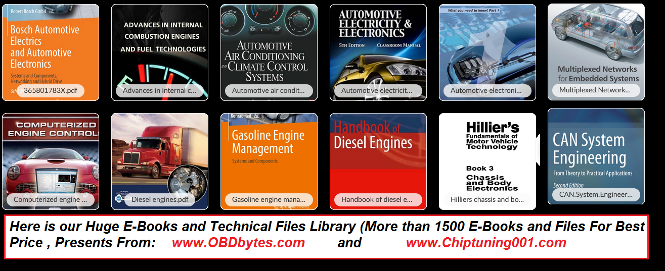 Automotive Manuals Tech Info E-Books Package guiding and self study files