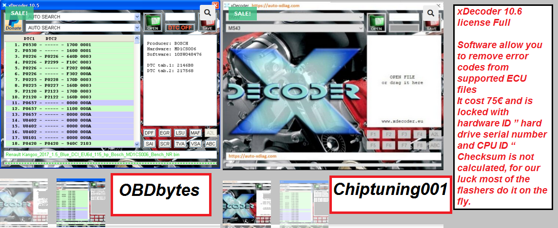 XDecoder DTC OFF (Always Latest Version) >> (Original and Updateable ...